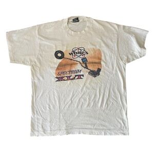 Vintage 90s Whites Spectrum XLT metal detector shirt